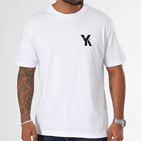 Yoann Kongolo (YK) - Oversized T-shirt Large YK Boksen Wit