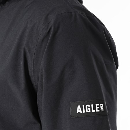 Aigle - Giacca a vento con cappuccio AW88A Nero