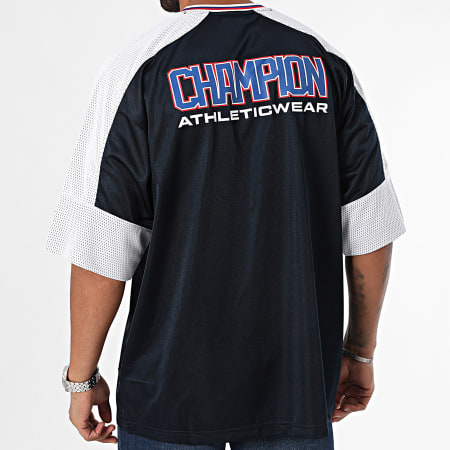 Champion - Camiseta cuello pico holgada 220329 Azul marino