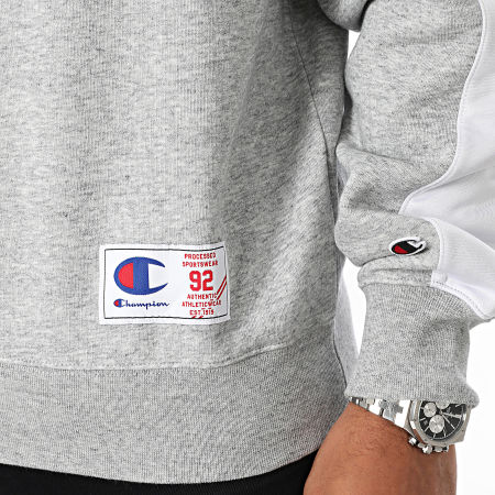 Champion - Sweat Top met ronde hals en strepen 220318 Heide Grijs