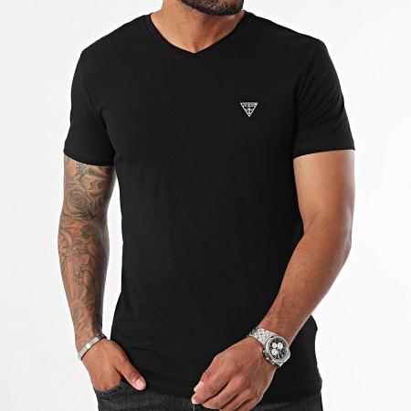 Guess - Camiseta U97M01-K6YW1 Negro