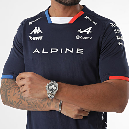 Kappa - Camiseta Kombat 2024 Gasly Alpine F1 381Z61W Azul Marino