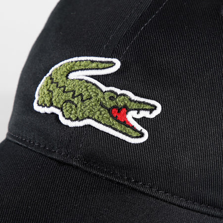 Casquette Center Big Logo Brode Crocodile Noir