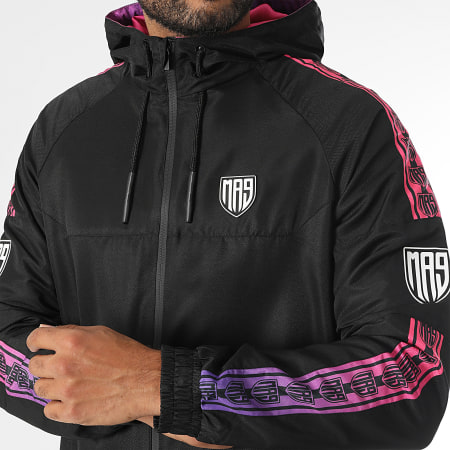 MA9 Mafia Nueve - Ensemble De Survetement Diamant Gradiente Tape Electric Night Black