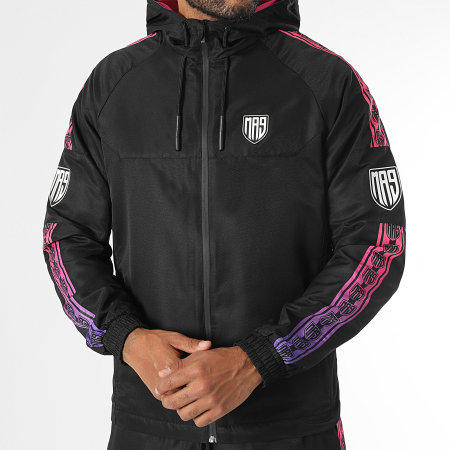 MA9 Mafia Nueve - Ensemble De Survetement Diamant Gradiente Tape Electric Night Black