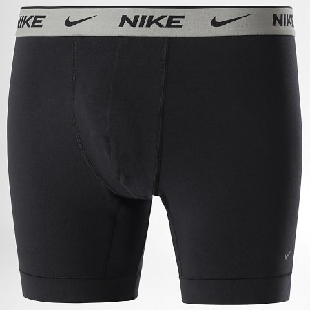 Nike - Juego de 3 calzoncillos bóxer KE1007 Negro