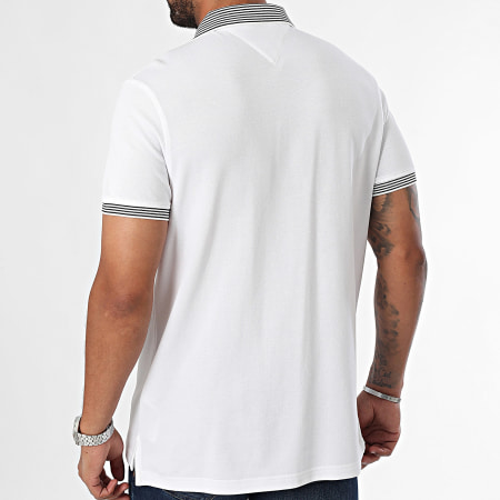 Tommy Hilfiger - Polo manica corta colletto multistrato 6791 bianco