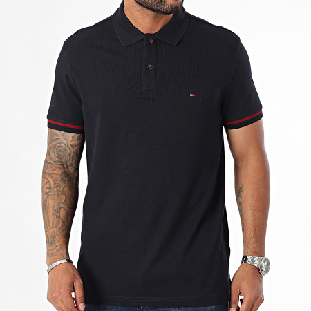 Tommy Hilfiger - Polo a maniche corte Under Placket Detail 3199 Blu navy