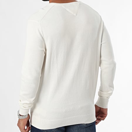 Tommy Hilfiger - Essential Cotton 4745 Jersey beige claro con cuello en V