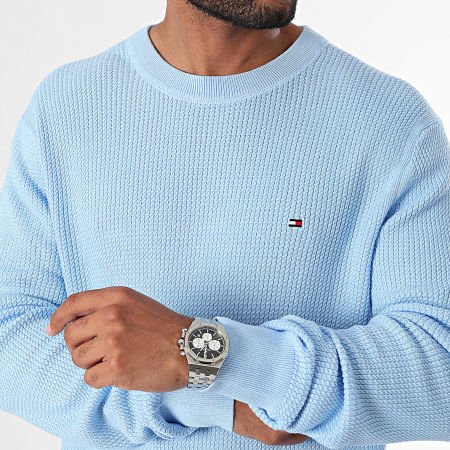 Tommy Hilfiger - Pull Structure 6525 Bleu Clair