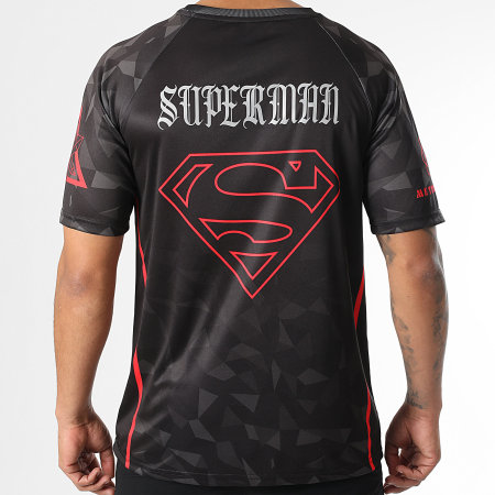 DC Comics Maglia da collezione Uomo d Acciaio Nero Rosso Ryses