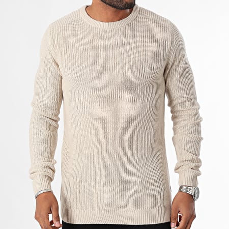 Jack And Jones - Elewis Gebreide trui 12257480 Beige