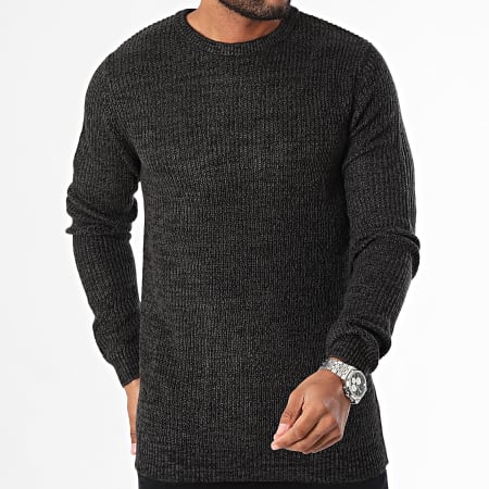 Jack And Jones - Elewis Knit Sweater 12257480 Heide Zwart