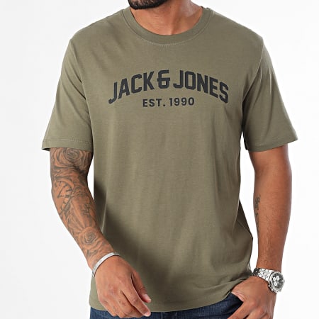 Jack And Jones - Set di 5 magliette Josh 12271618 Bordeaux Nero Grigio Heather Navy Verde Khaki