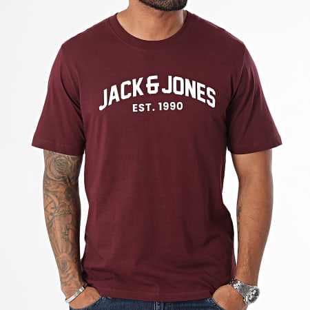 Jack And Jones - Set van 5 Josh T-shirts 12271618 Bordeaux Zwart Grijs Heide Navy Groen Khaki