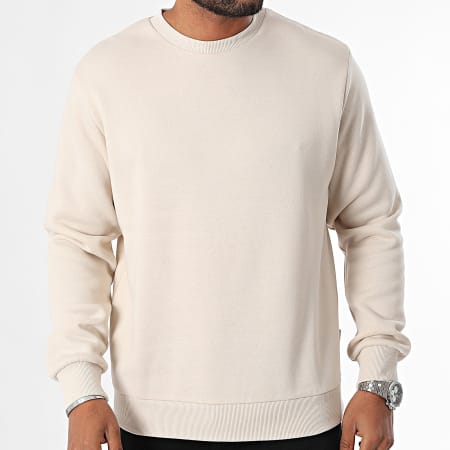 JJREBEL - Rocky Crewneck Sweatshirt 12263857 Beige