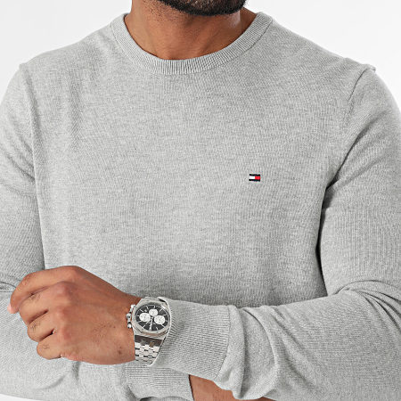 Tommy Hilfiger - Maglione Essential Cotton 4748 grigio screziato