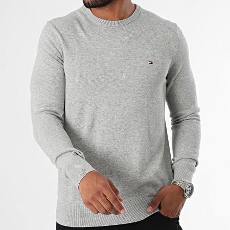 Tommy Hilfiger - Essential Cotton 4748 Jersey gris jaspeado