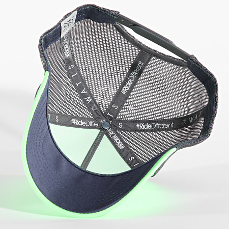 Watts - Trucker Tribe Cap Antraciet Grijs Fluorescerend Groen