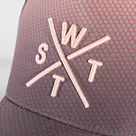 Watts - Tokio Trucker Cap Zwart Roze Grijs Kleurverloop