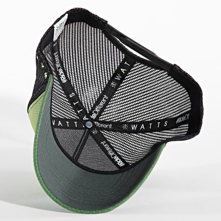 Watts - Tokyo Trucker Cap nero verde chiaro sfumato verde scuro