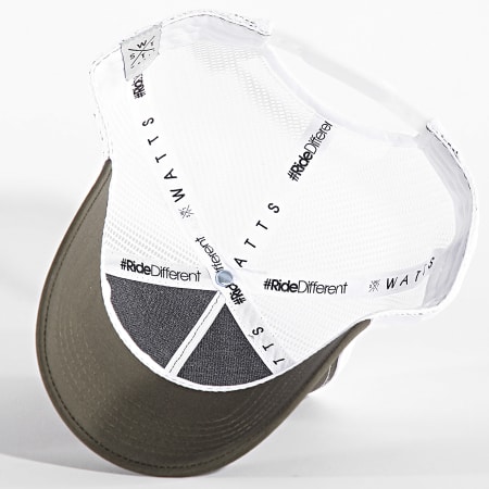 Watts - Trucker Tribe Cap Blanco Verde Caqui