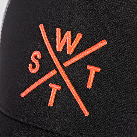 Watts - Trucker Tribe Cap Wit Zwart Oranje Fluo