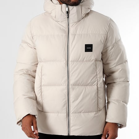 Calvin Klein - Doudoune Capuche Hodded Quilt Puffer 3476 Beige