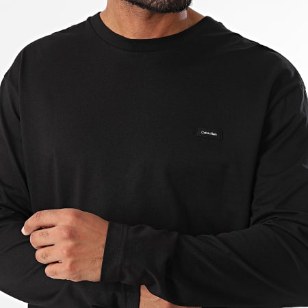 Calvin Klein - Tee Shirt Manches Longues Cotton Comfort 1847 Noir