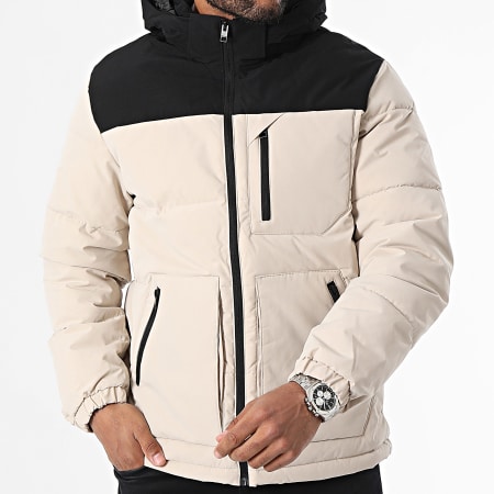 Jack And Jones - Otto Beige Mantel met Capuchon