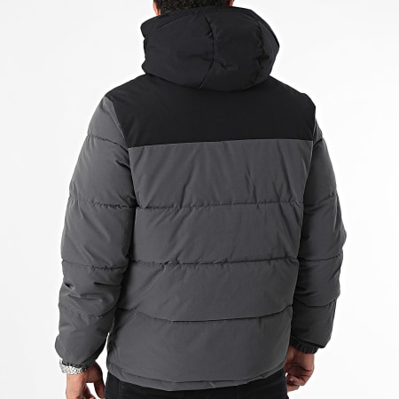 Jack And Jones - Otto Cappotto con cappuccio grigio antracite