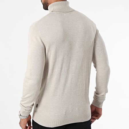 Jack And Jones - Emil Beige Rol Hals Trui