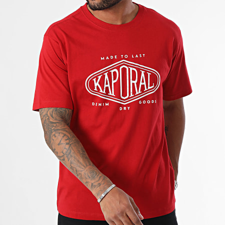 Kaporal - Tee Shirt Essentiel Regular Fit VAZIM11 Rood