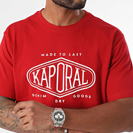 Kaporal - Tee Shirt Essentiel Regular Fit VAZIM11 Rood