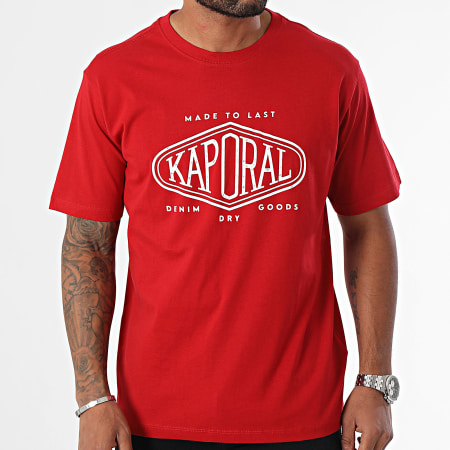 Kaporal - Tee Shirt Essentiel Regular Fit VAZIM11 Rojo