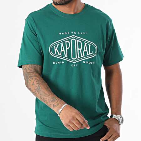 Kaporal - Tee Shirt Essentiel Regular Fit VAZIM11 Vert Foncé