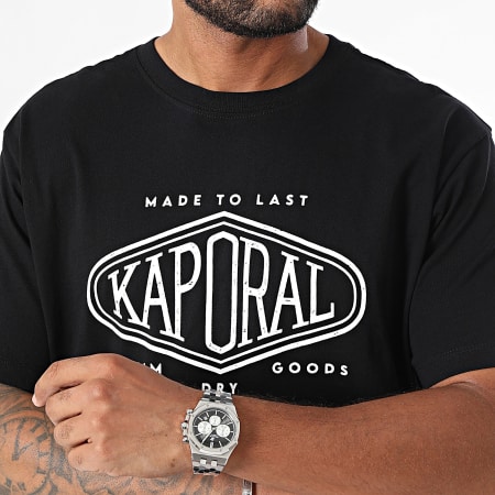 Kaporal - T-shirt Essentiel Regular Fit VAZIM11 Zwart