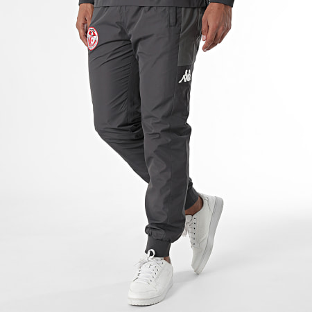 Kappa - FTF Asteody Tunesië 341V8KW Charcoal Grey Windjack en Joggingbroek Set