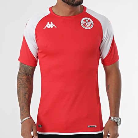 Kappa - FTF Abou Pro 7 Tunisia Maglia da calcio 371S5JW Rosso Bianco