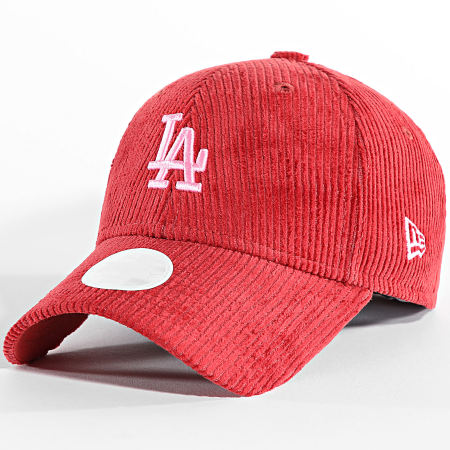 New Era - Dames Corduroy 9Forty LA Cap 60565253 Rood