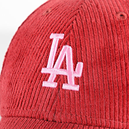 New Era - Dames Corduroy 9Forty LA Cap 60565253 Rood