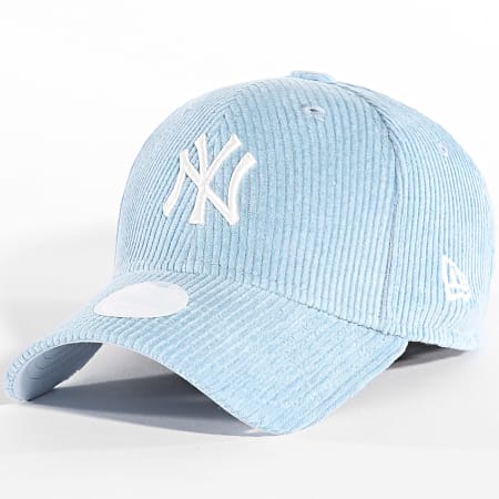 New Era - Gorra de pana para mujer 9Forty NY 60565255 Azul claro