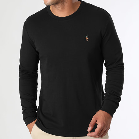 Polo Ralph Lauren - Tee Shirt Manica lunga Original Player Nero