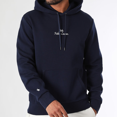 Polo Ralph Lauren - Geborduurd logo Hoody marineblauw