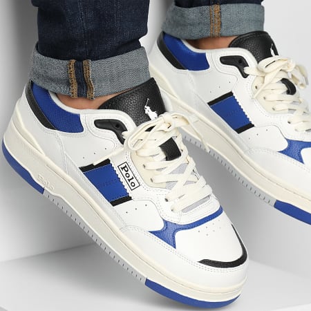 Polo Ralph Lauren - Masters Sport Wit Koningsblauw Zwart Sneakers