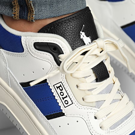 Polo Ralph Lauren - Masters Sport Wit Koningsblauw Zwart Sneakers