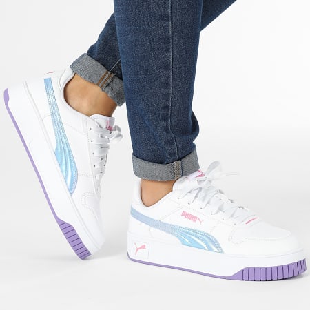 Puma - Baskets Femme Carina 2.0 Bouncy Sky 397975 Puma White Lavender Alert