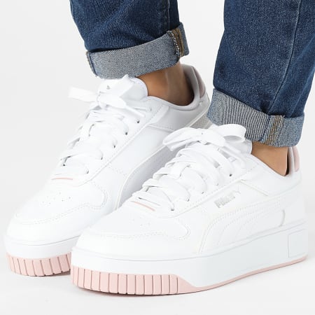 Puma - Baskets Femme Carina Street Holo 2.0 398284 Puma White Mauve Mist