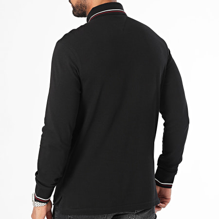 Tommy Hilfiger - Polo Slim de manga larga 3191 Negro