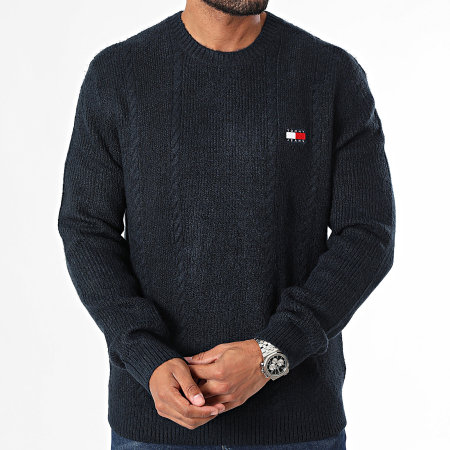 Tommy Jeans - Maglione a cavi 9440 blu navy